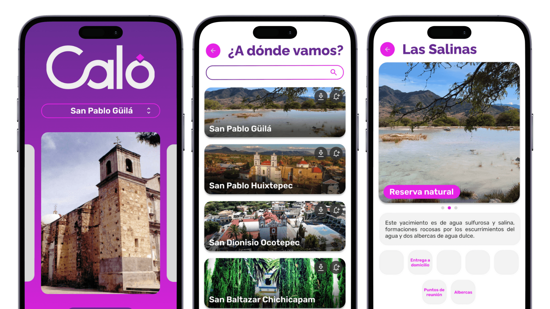 Aplicación Móvil de Turismo - Caló